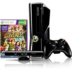 Console Xbox 250GB + Kinect Sensor + Jogo Kinect Adventure